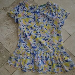 Pim + Larkin floral top XS